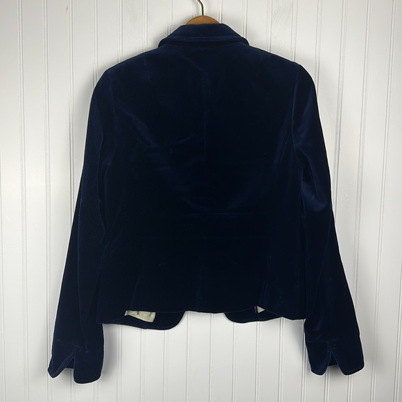 J. Crew Dark Navy Velvet Blazer Jacket Women’s 8 - Picture 8 of 8
